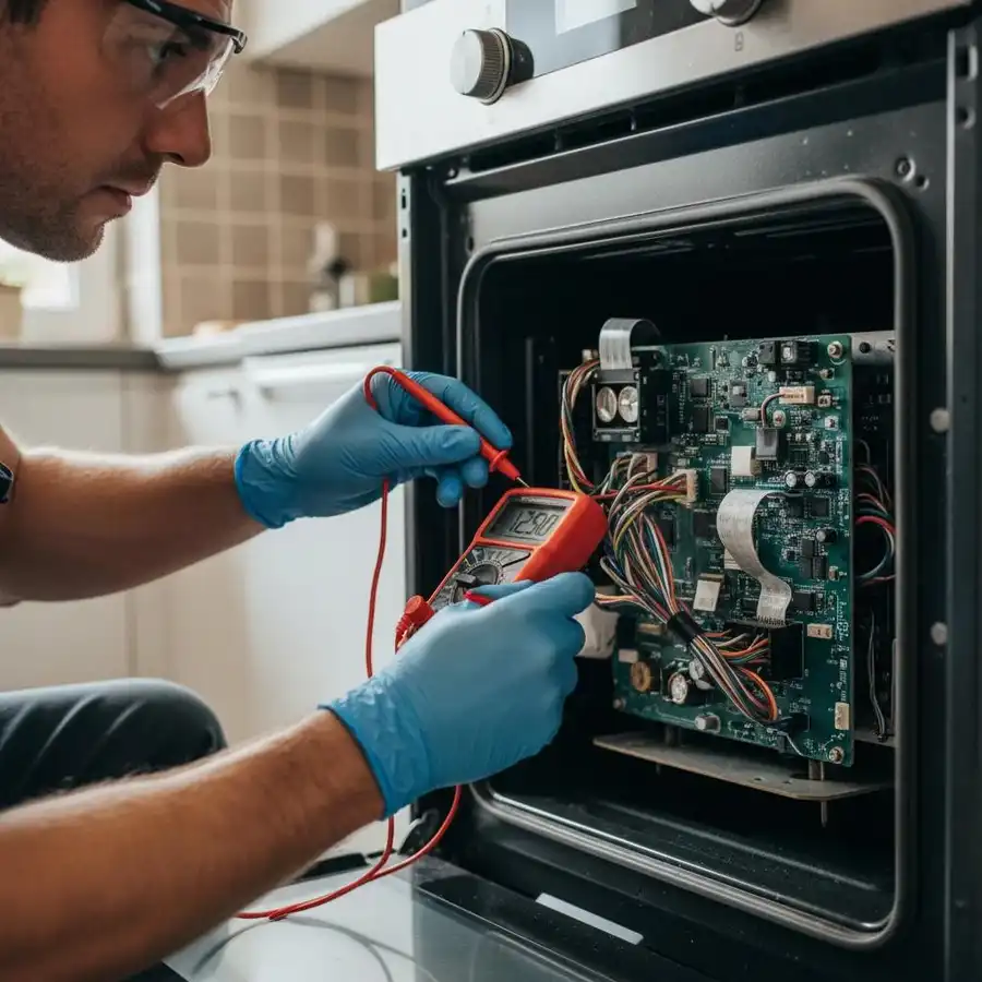 Oven temperature control inspection for uneven heating